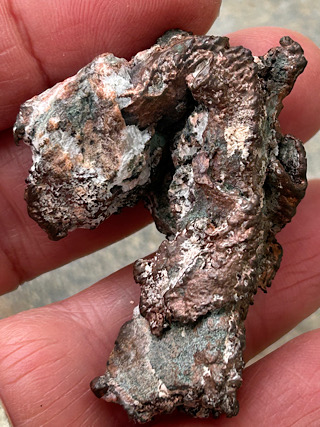 Native Copper from Crystal Specimens