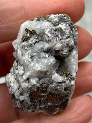 Calcite & Chalcopyrite from Crystals from the UK & Ireland