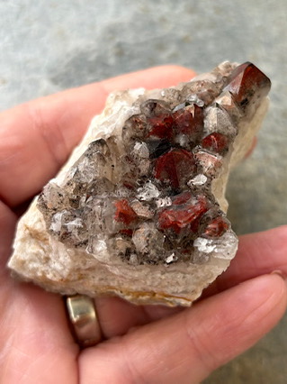 Hematoid Quartz Cluster from Cornish Crystals & Minerals