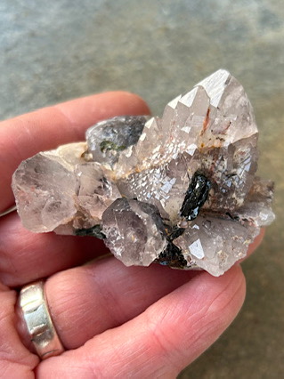 Pale Amethyst with Epidot from Crystal Specimens