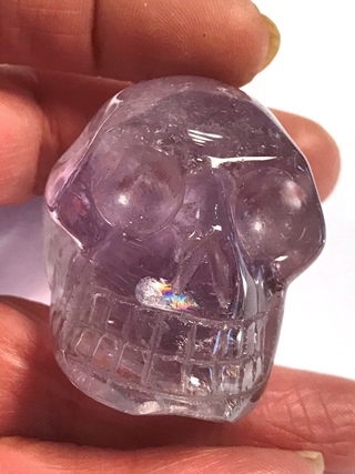 Amethyst Crystal skull from Crystal Skulls