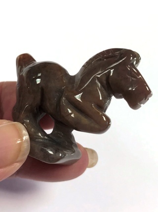 Jasper Horse from Crystal Carvings