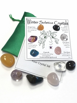 Yule Winter Solstice Crystal Set from Wheel of the Year