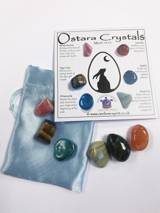 Spring Equinox Ostara Crystal Set from Wheel of the Year