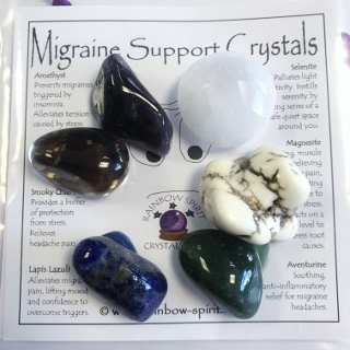 Migraine Support Crystal Set from Disease & Illness