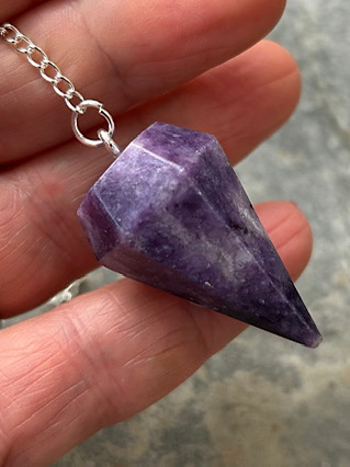 Lepidolite Pendulum from Pendulums