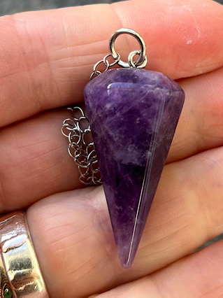 Faceted Amethyst Pendulum from Pendulums