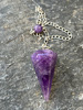Faceted Amethyst Pendulum