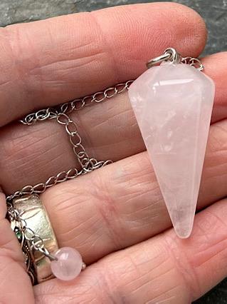 Rose Quartz Pendulum from Pendulums