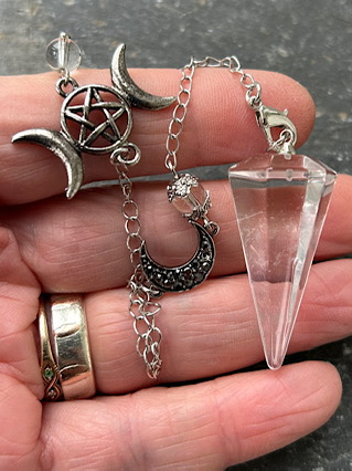 Triple Moon Quartz Pendulum from Pendulums