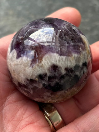 Chevron Amethyst Crystal Ball from Crystal Balls