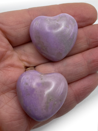 Phosphosiderite hearts from Crystal Hearts