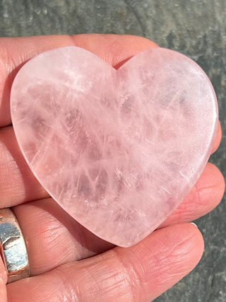 Rose Quartz Heart from Crystal Hearts