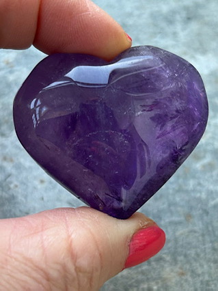 Amethyst Heart from Crystal Hearts