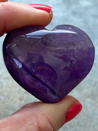 Amethyst Heart from Crystal Hearts