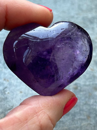 Amethyst Heart from Crystal Hearts