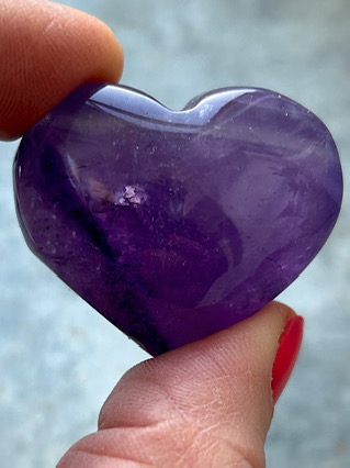 Amethyst Heart from Crystal Hearts