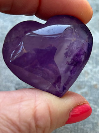 Amethyst Heart from Crystal Hearts