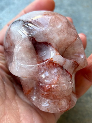 Hematoid Quartz Crystal Skull from Crystal Skulls