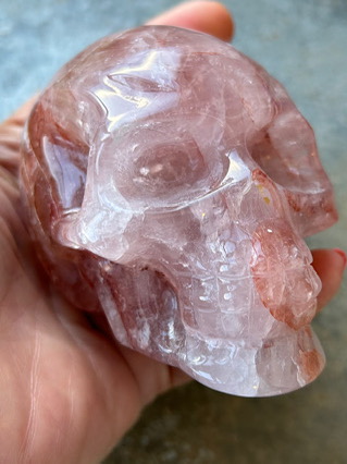 Hematoid Quartz Crystal Skull from Crystal Skulls