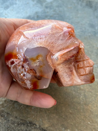 Carnelian Crystal Skull from Crystal Skulls