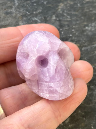 Kunzite Skull from Crystal Skulls