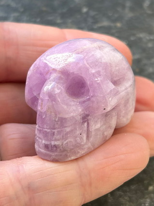 Kunzite Skull from Crystal Skulls