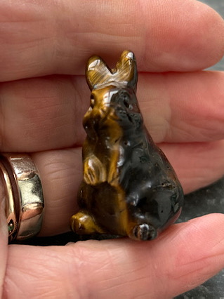 Tigers Eye Rabbit from Crystal Carvings