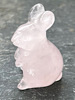 Rose Quartz Rabbit from Crystal Carvings