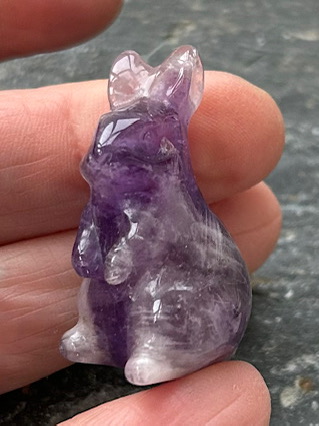 Amethyst Rabbit from Crystal Carvings