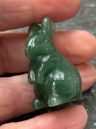 Aventurine Rabbit from Crystal Carvings