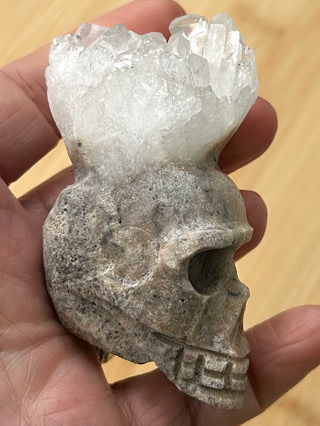 Quartz Cluster Skull from Crystal Skulls