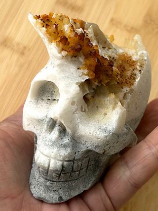 Golden Healer Crystal Skull from Crystal Skulls