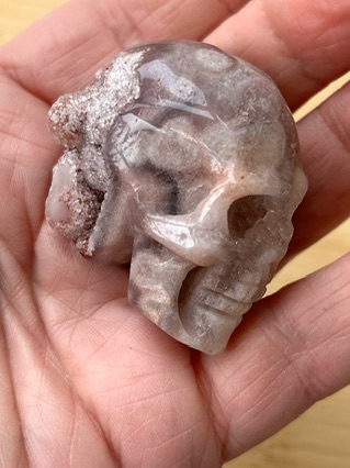 Flower Amethyst Skull from Crystal Skulls