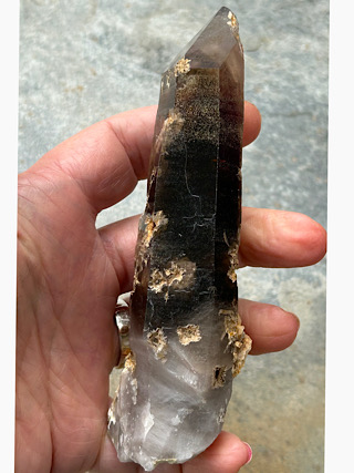 Phantom Smoky Quartz Point from Crystal Specimens