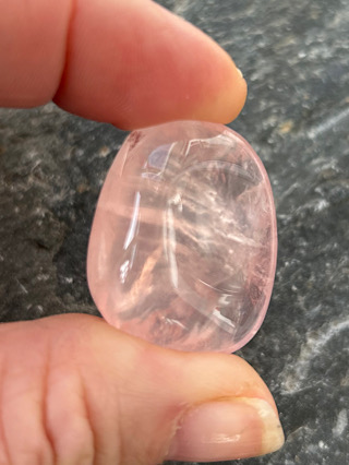 Jelly Rose Quartz Tumblestone from Tumbled Stones