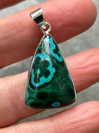 Malacolla Pendant from Silver Gemstone Pendants