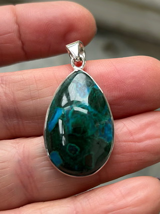 Malacolla Pendant from Silver Gemstone Pendants