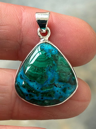 Malacolla Pendant from Silver Gemstone Pendants