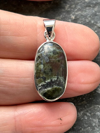Cornish Serpentine Pendant from Silver Symbolic Jewellery