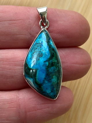 Malacolla Pendant from Silver Gemstone Pendants