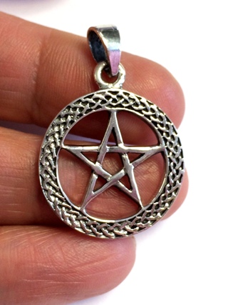 Pentacle Knotwork Pendant from Silver Symbolic Jewellery