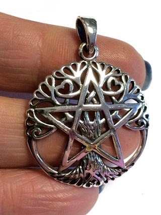 Pentacle Tree of Life Pendant from Silver Symbolic Jewellery